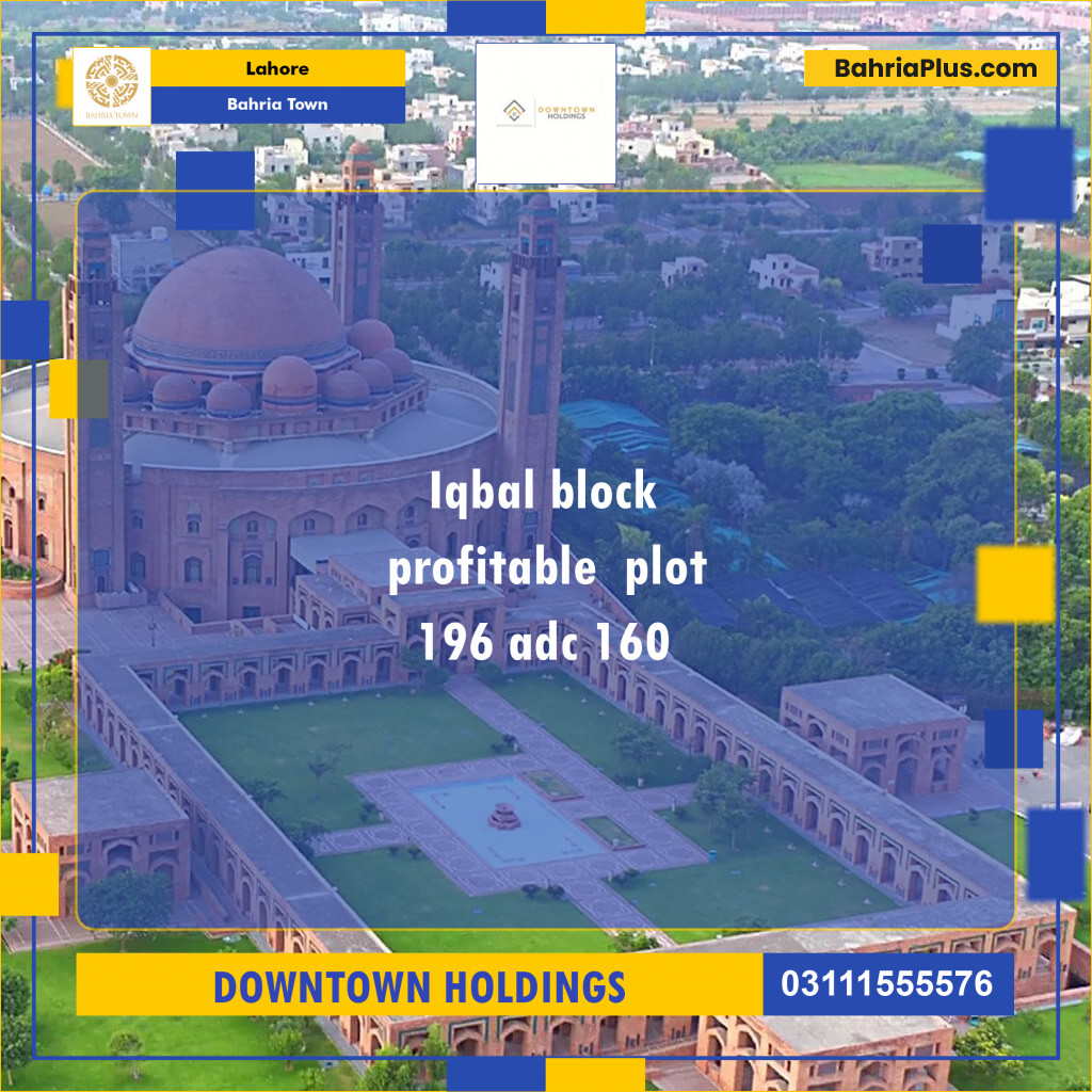 10 Marla Residential Plot for Sale in Bahria Town, Lahore - (BP-200167)