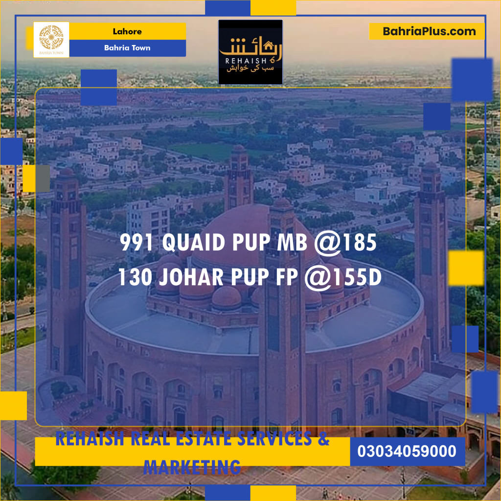 Residential Plot for Sale in Bahria Town, Lahore - (BP-200189)