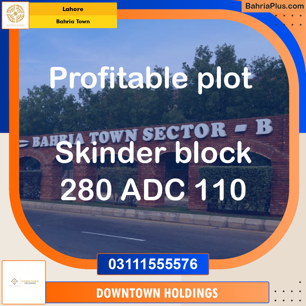 Residential Plot for Sale in Bahria Town, Lahore - (BP-200195)