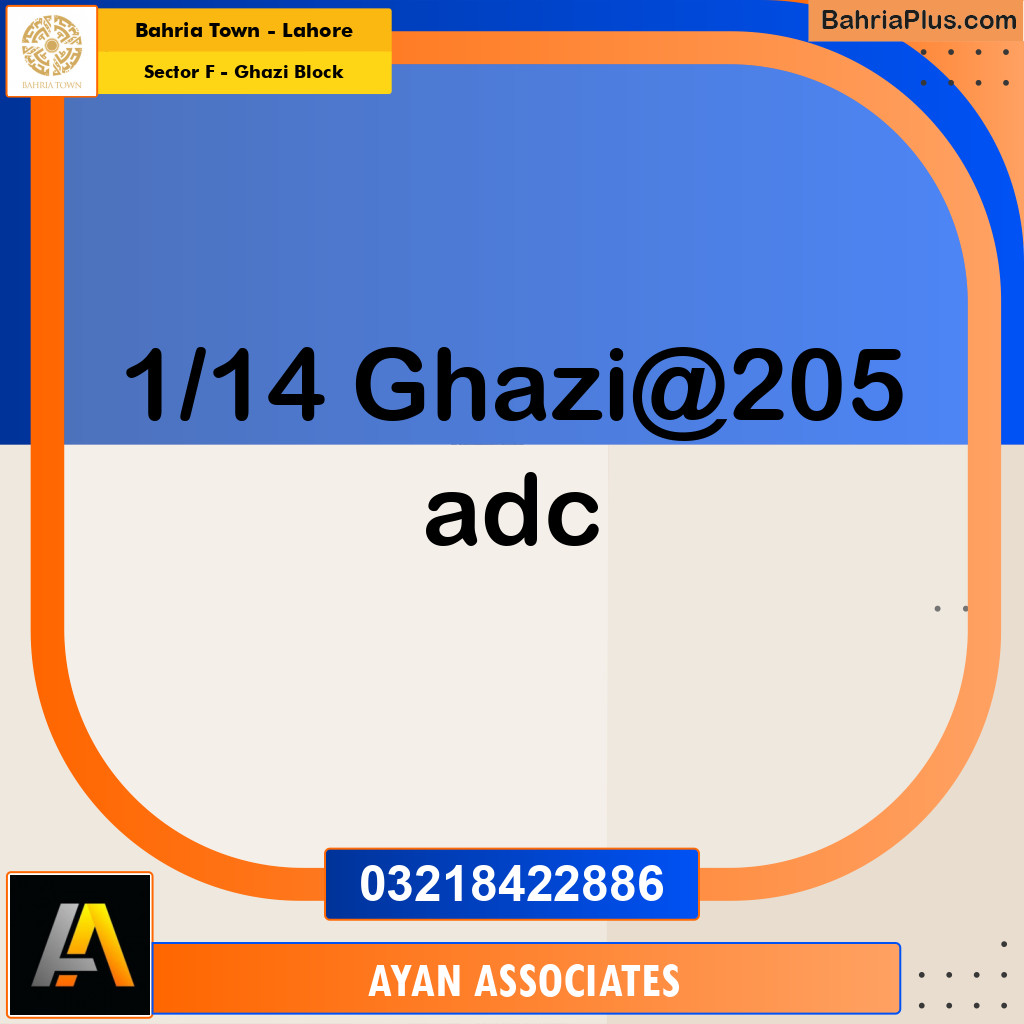 Residential Plot for Sale in Sector F - Ghazi Block -  Bahria Town, Lahore - (BP-200266)