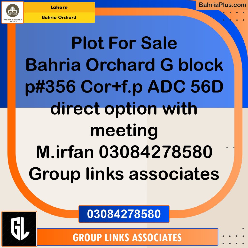Residential Plot for Sale in Bahria Orchard, Lahore - (BP-200402)