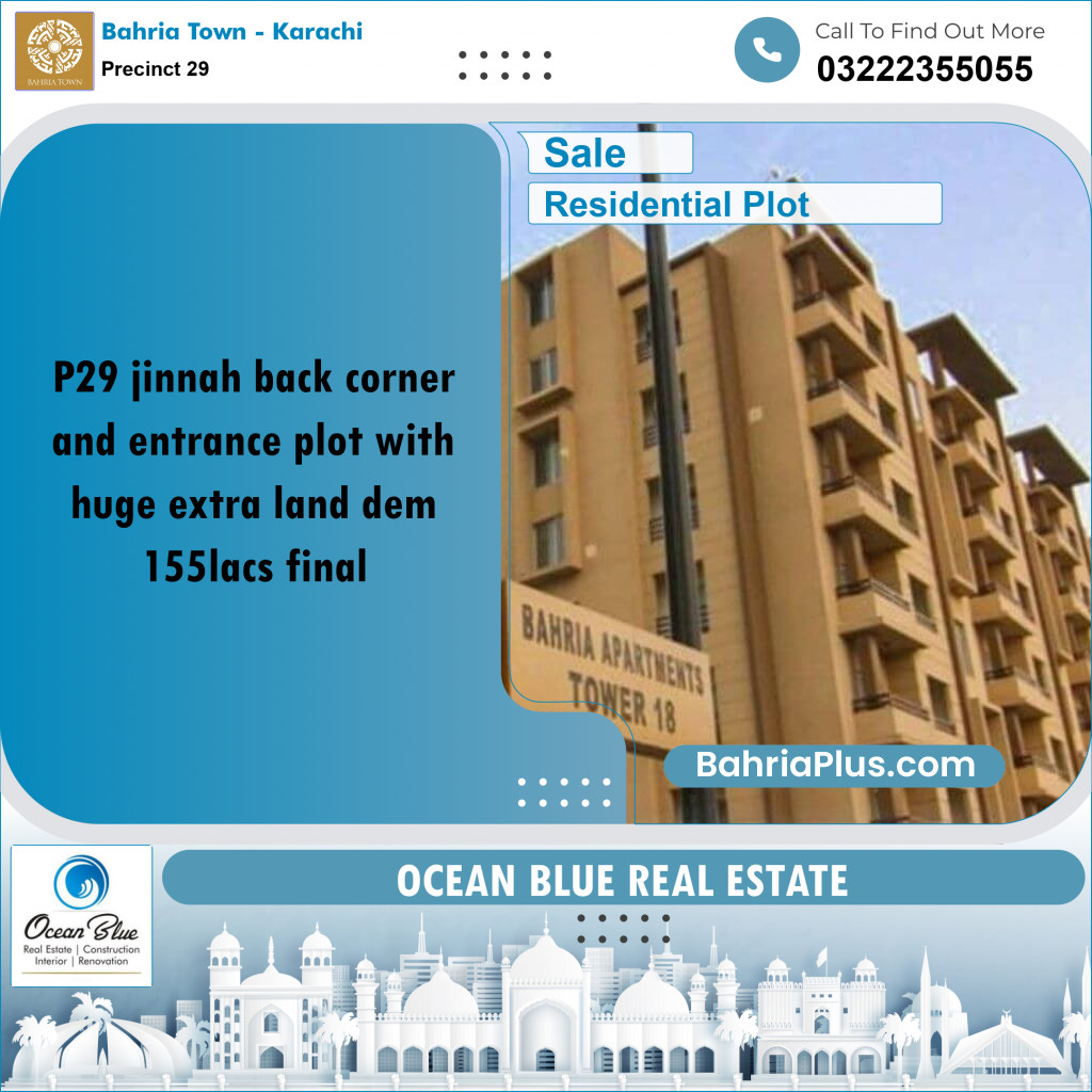 500 Sq. Yards Residential Plot for Sale in Precinct 29 -  Bahria Town, Karachi - (BP-200435)