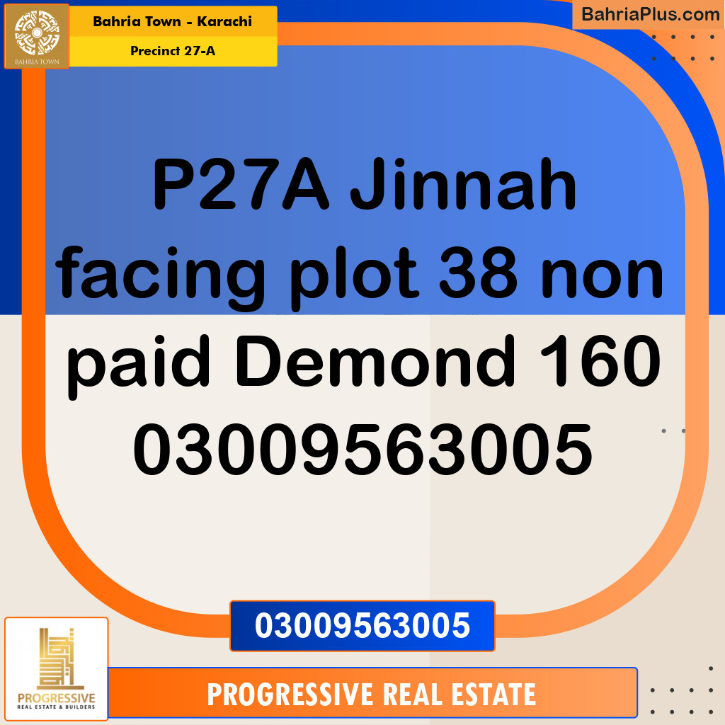 500 Sq. Yards Residential Plot for Sale in Precinct 27-A -  Bahria Town, Karachi - (BP-200572)