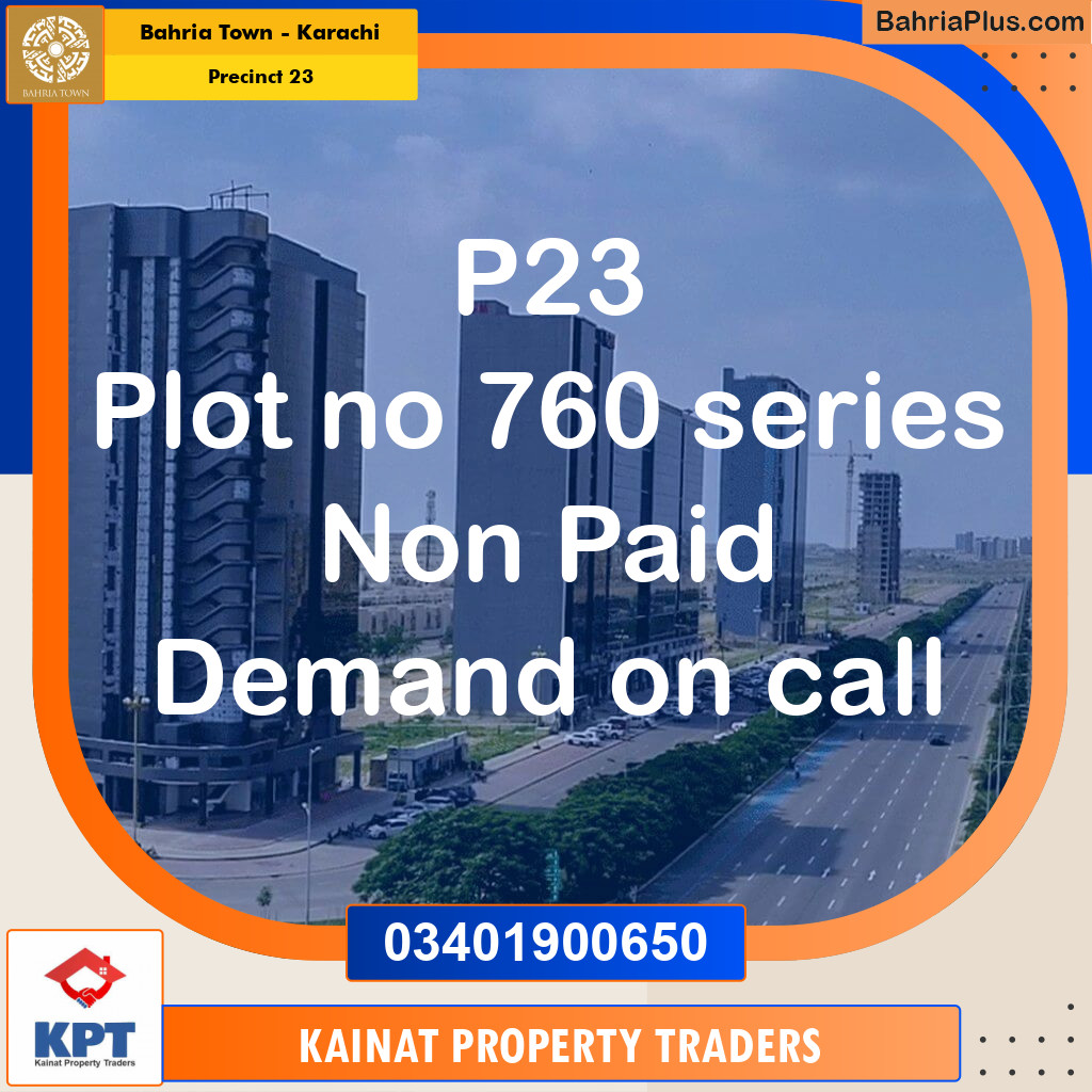 Residential Plot for Sale in Precinct 23 -  Bahria Town, Karachi - (BP-200582)