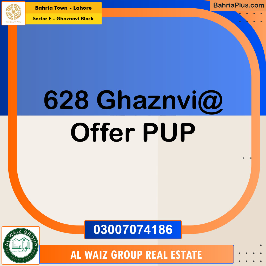 10 Marla Residential Plot for Sale in Sector F - Ghaznavi Block -  Bahria Town, Lahore - (BP-200588)