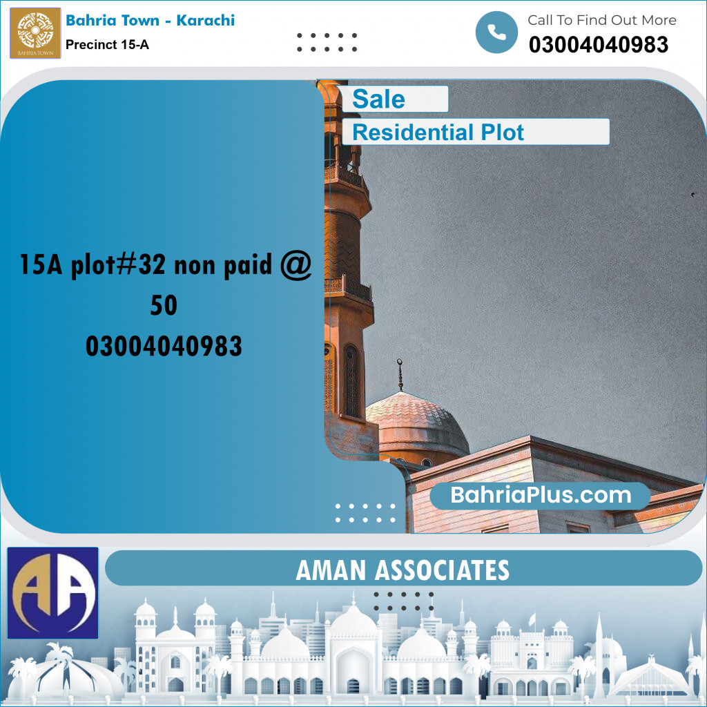 Residential Plot for Sale in Precinct 15-A -  Bahria Town, Karachi - (BP-200591)