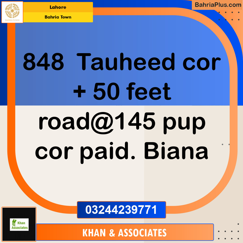 Residential Plot for Sale in Bahria Town, Lahore - (BP-200859)