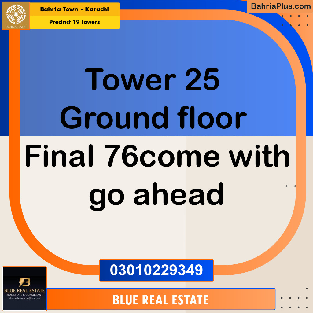 850 Sq. Ft. Residential Apartment for Sale in Precinct 19 Towers -  Bahria Town, Karachi - (BP-200952)