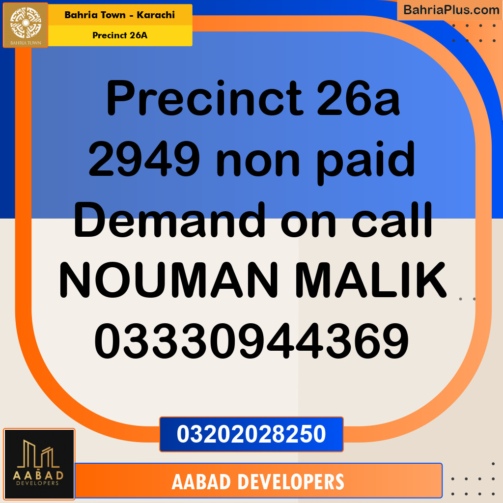 125 Sq. Yards Residential Plot for Sale in Precinct 26A -  Bahria Town, Karachi - (BP-200954)