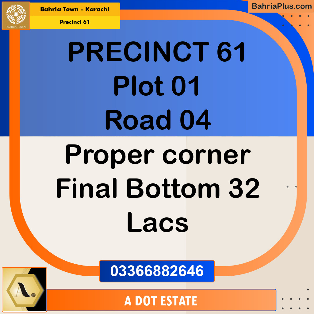 125 Sq. Yards Residential Plot for Sale in Precinct 61 -  Bahria Town, Karachi - (BP-201042)