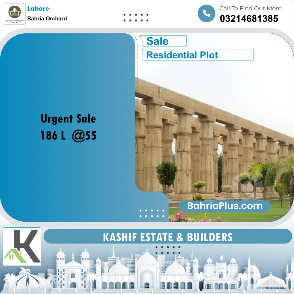 Residential Plot for Sale in Bahria Orchard, Lahore - (BP-201072)