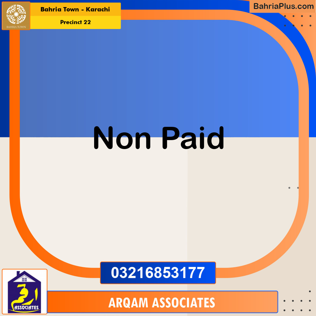 250 Sq. Yards Residential Plot for Sale in Precinct 22 -  Bahria Town, Karachi - (BP-201087)