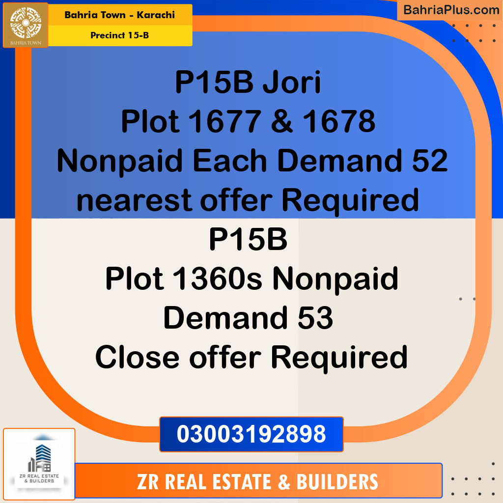 125 Sq. Yards Residential Plot for Sale in Precinct 15-B -  Bahria Town, Karachi - (BP-201135)
