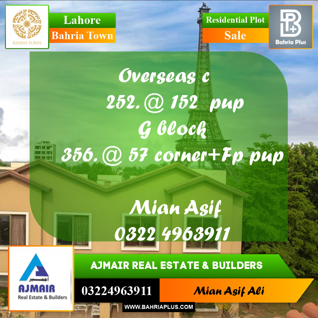Residential Plot for Sale in Bahria Town, Lahore - (BP-201177)