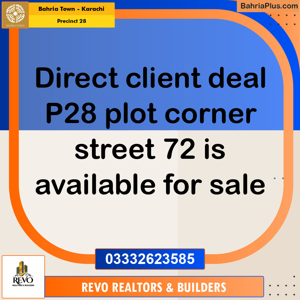 Residential Plot for Sale in Precinct 28 -  Bahria Town, Karachi - (BP-201231)