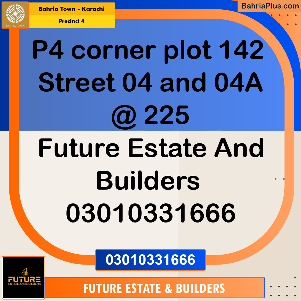 500 Sq. Yards Residential Plot for Sale in Precinct 4 -  Bahria Town, Karachi - (BP-201249)