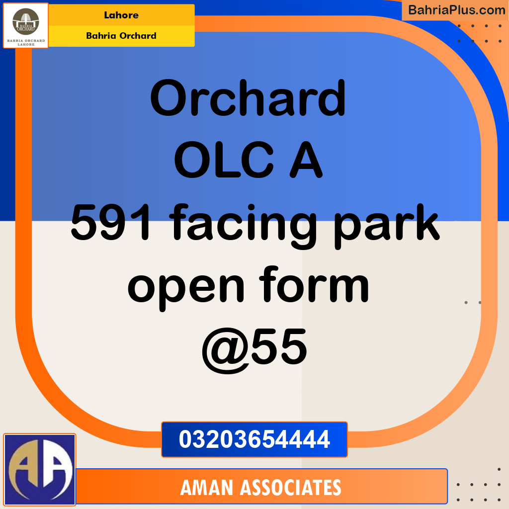 Residential Plot for Sale in Bahria Orchard, Lahore - (BP-201298)