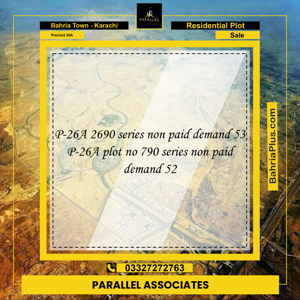 125 Sq. Yards Residential Plot for Sale in Precinct 26A - Bahria Town, Karachi - (BP-201388)