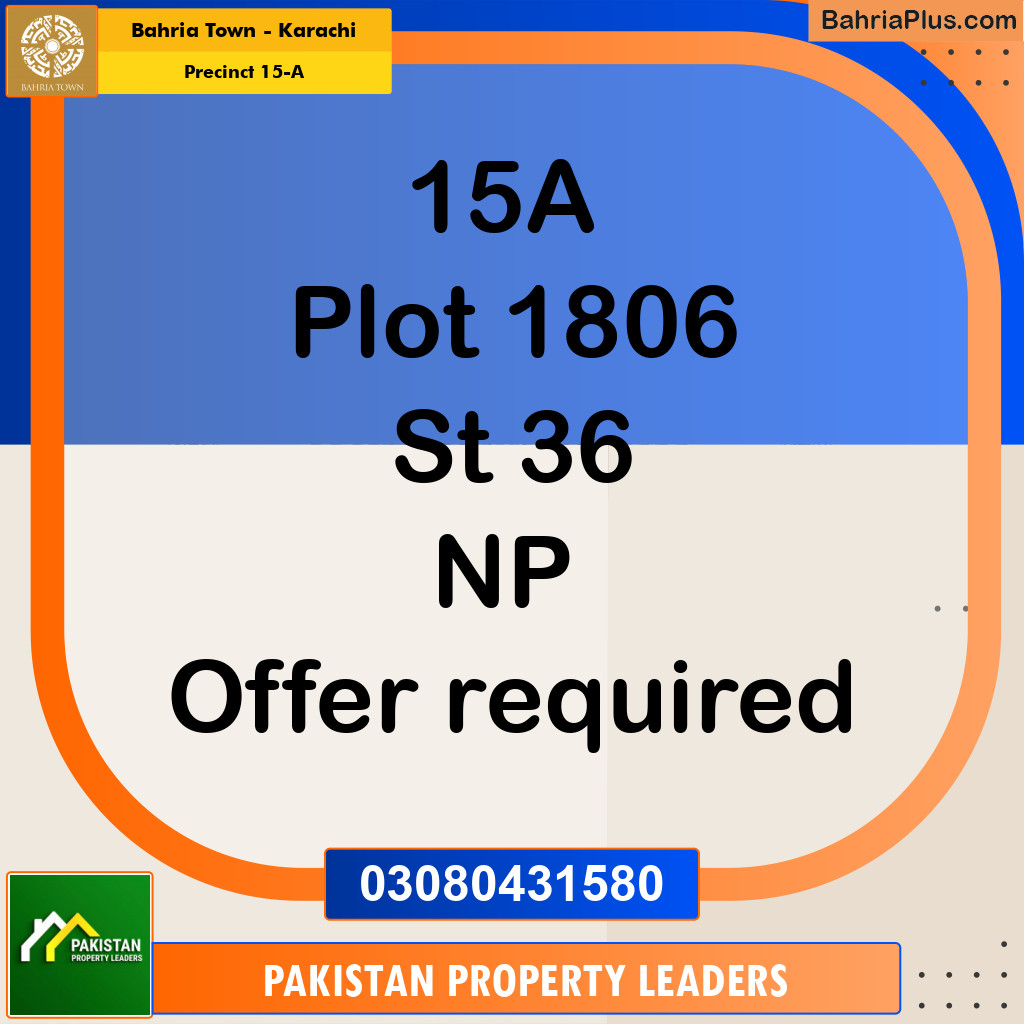 125 Sq. Yards Residential Plot for Sale in Precinct 15-A -  Bahria Town, Karachi - (BP-201389)