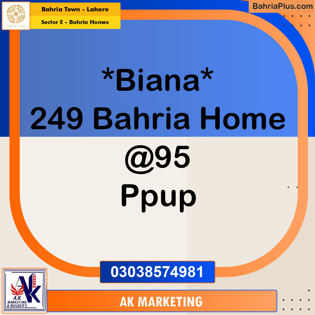 6 Marla Residential Plot for Sale in Sector E - Bahria Homes -  Bahria Town, Lahore - (BP-201415)