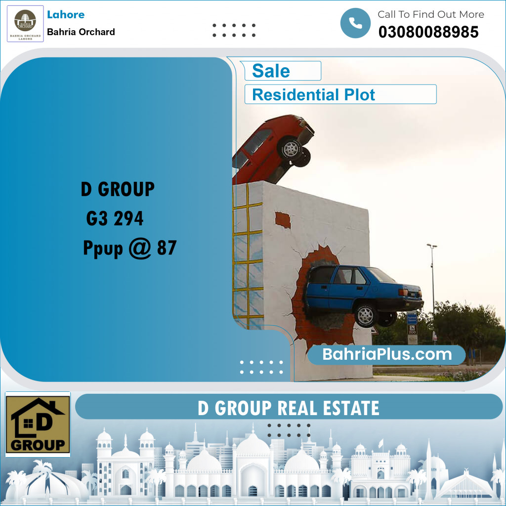 Residential Plot for Sale in Bahria Orchard, Lahore - (BP-201455)