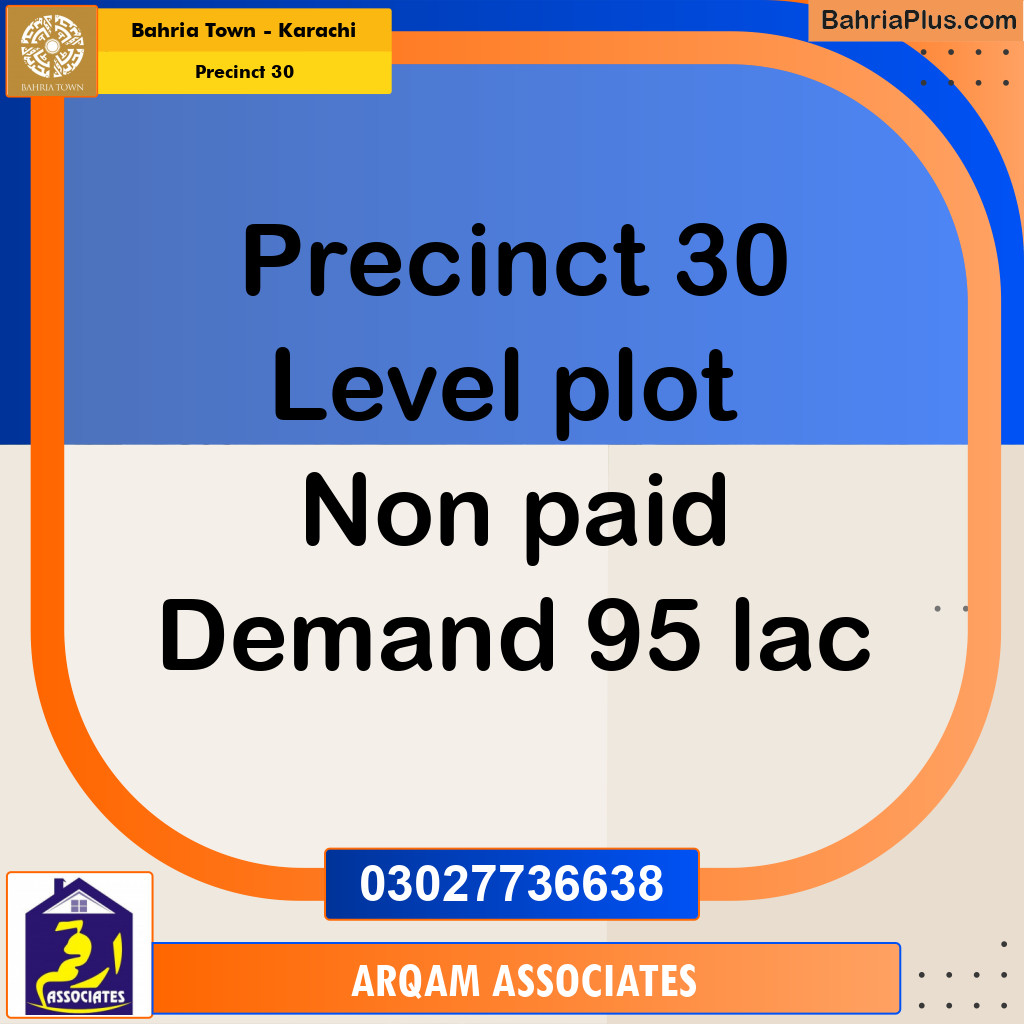 250 Sq. Yards Residential Plot for Sale in Precinct 30 - Bahria Town, Karachi - (BP-201490)