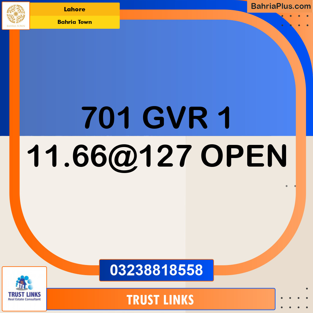 Residential Plot for Sale in Bahria Town, Lahore - (BP-201525)