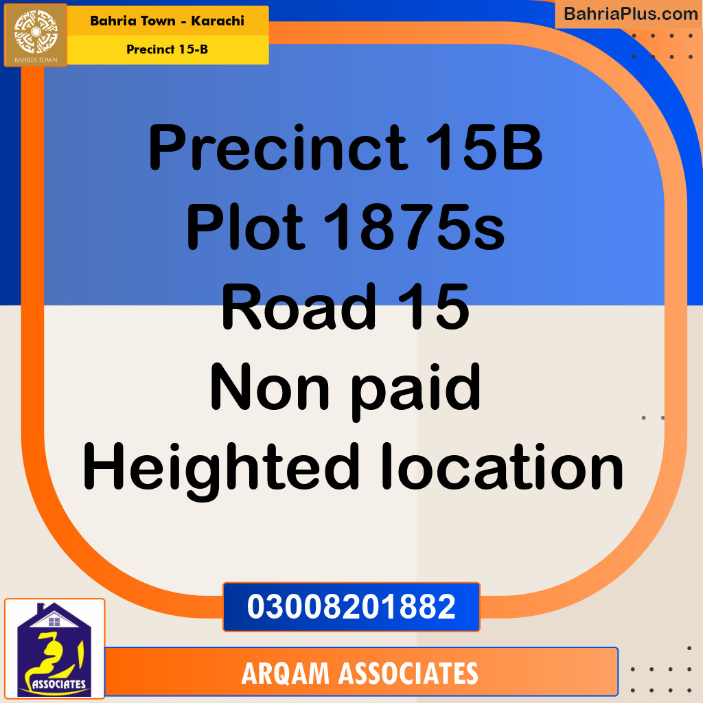 125 Sq. Yards Residential Plot for Sale in Precinct 15-B -  Bahria Town, Karachi - (BP-201529)