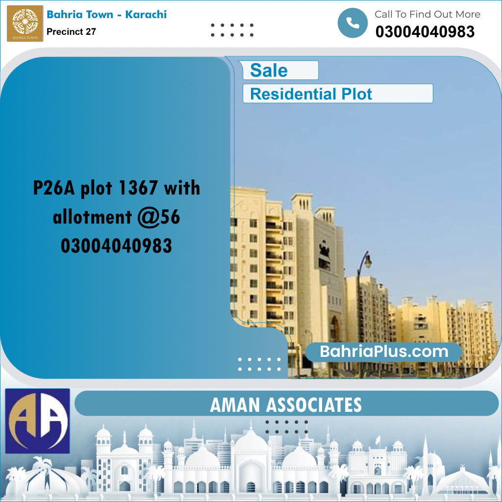 125 Sq. Yards Residential Plot for Sale in Precinct 27 -  Bahria Town, Karachi - (BP-201542)