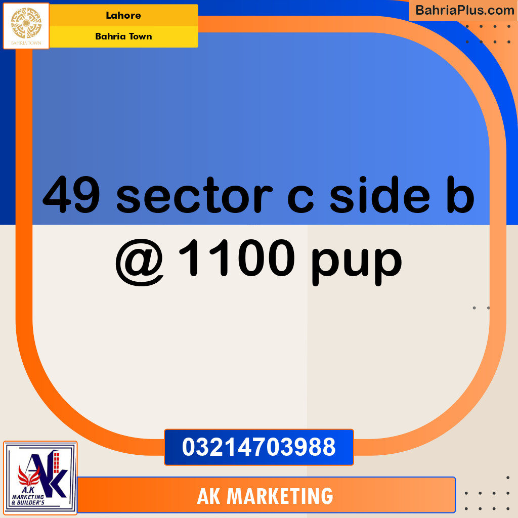 Commercial Plot for Sale in Bahria Town, Lahore - (BP-201604)