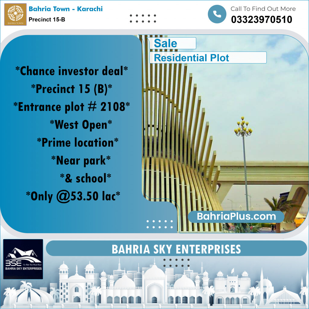 125 Sq. Yards Residential Plot for Sale in Precinct 15-B -  Bahria Town, Karachi - (BP-201646)