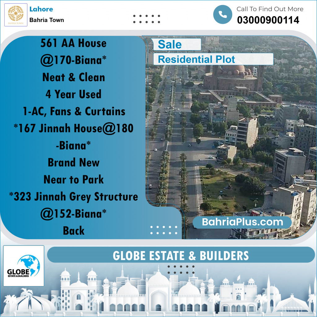 Residential Plot for Sale in Bahria Town, Lahore - (BP-201686)