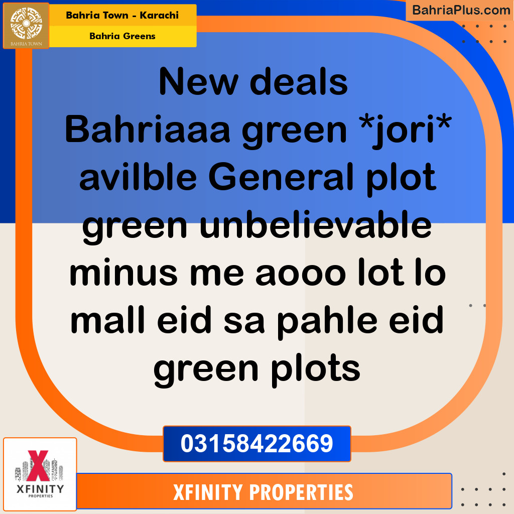 75 Sq. Yards Residential Plot for Sale in Bahria Greens -  Bahria Town, Karachi - (BP-201849)