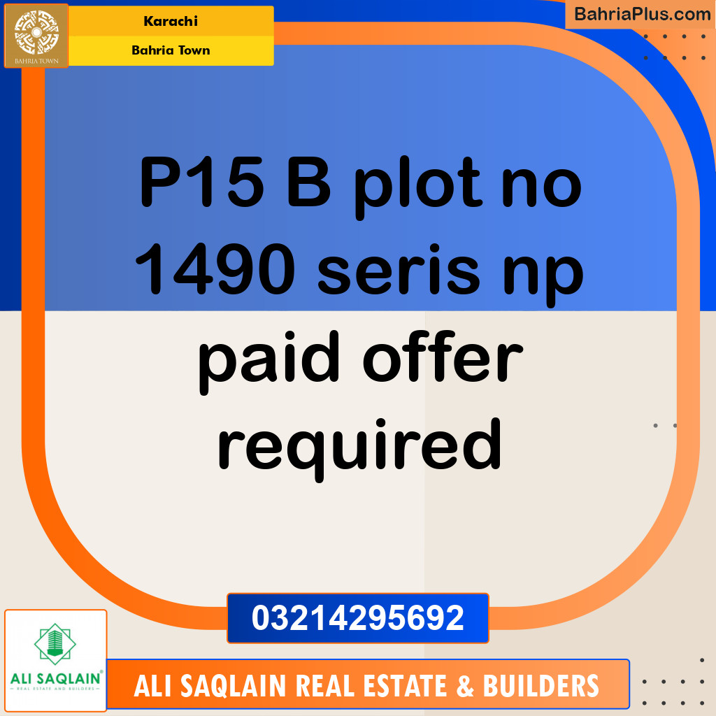 Residential Plot for Sale in Bahria Town, Karachi - (BP-202065)