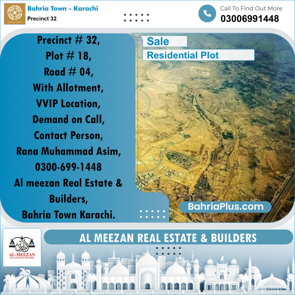 250 Sq. Yards Residential Plot for Sale in Precinct 32 -  Bahria Town, Karachi - (BP-202086)