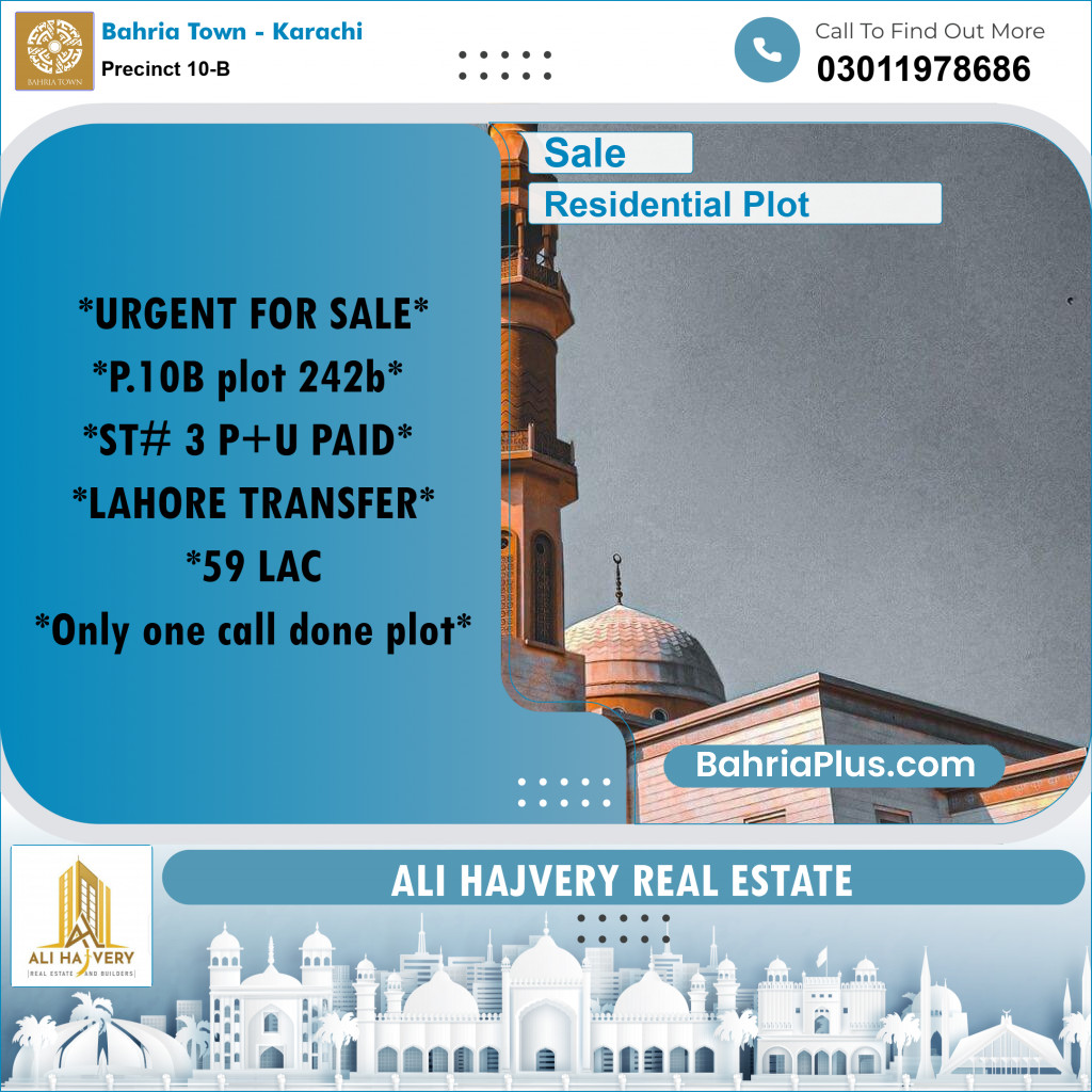 5 Marla Residential Plot for Sale in Precinct 10-B - Bahria Town, Karachi - (BP-202105)