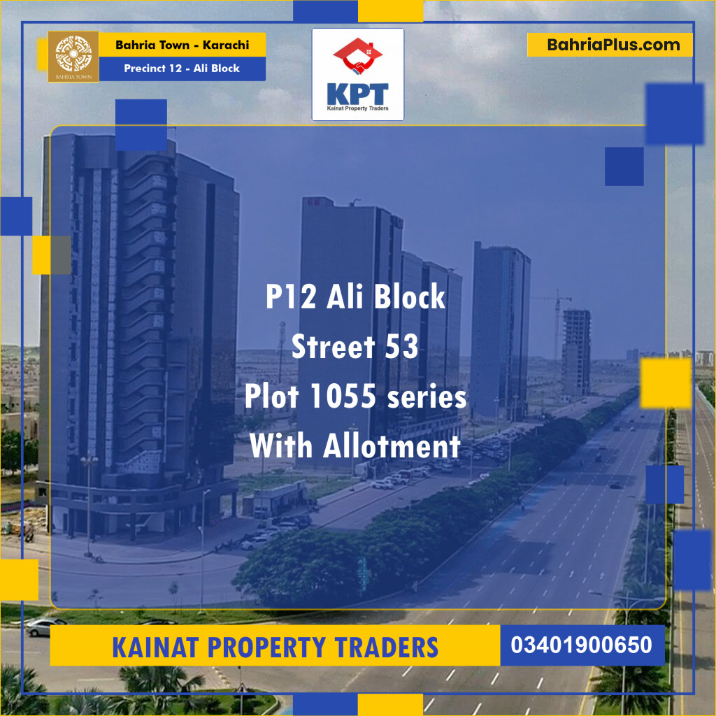 Residential Plot for Sale in Precinct 12 - Ali Block -  Bahria Town, Karachi - (BP-202162)