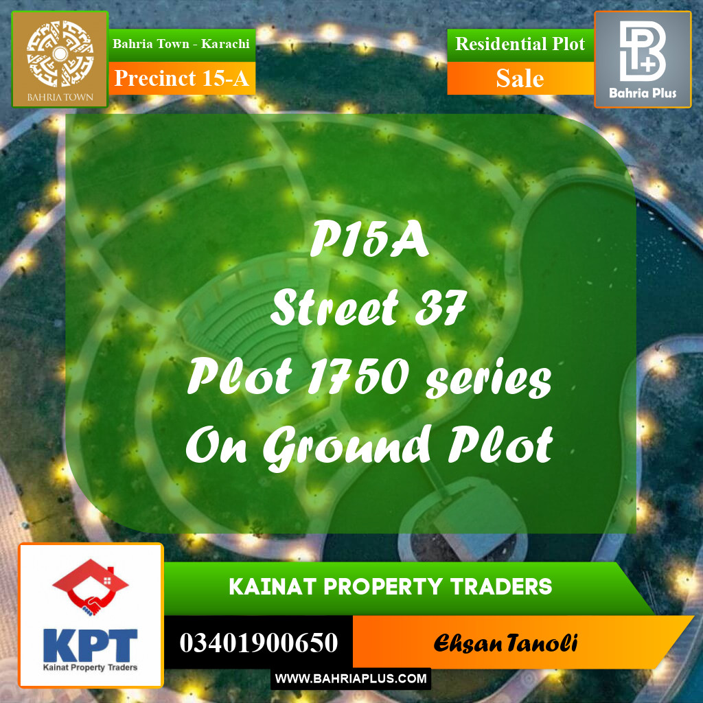 Residential Plot for Sale in Precinct 15-A -  Bahria Town, Karachi - (BP-202165)