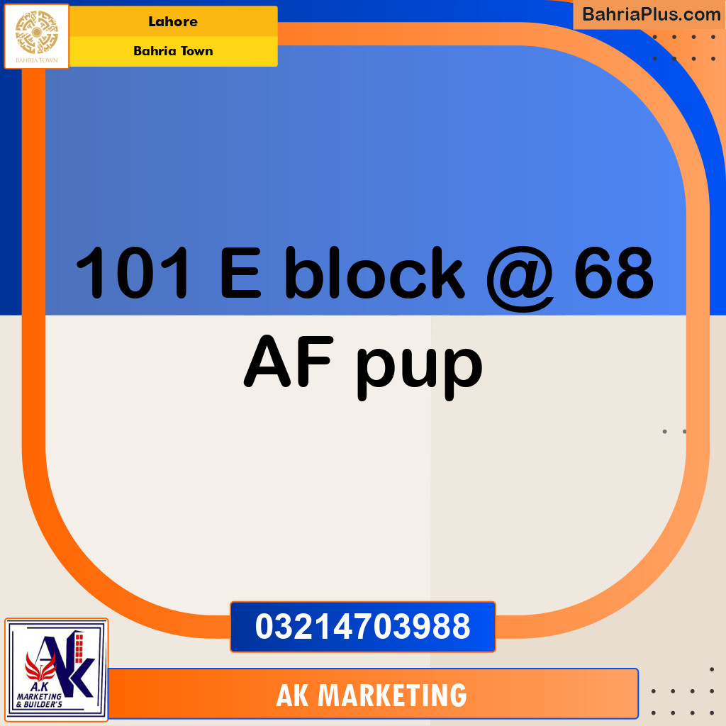 Residential Plot for Sale in Bahria Town, Lahore - (BP-202183)