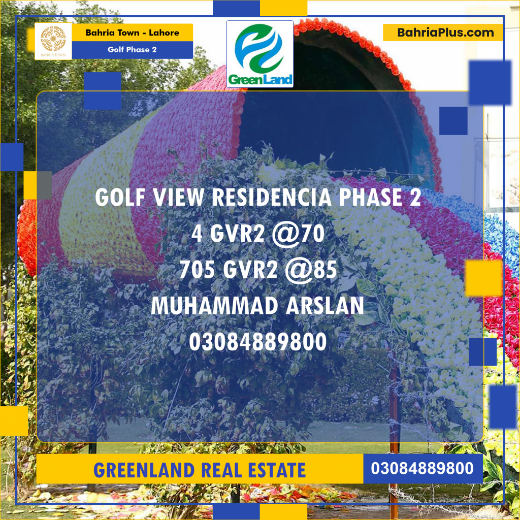 10 Marla Residential Plot for Sale in Golf Phase 2 -  Bahria Town, Lahore - (BP-202246)