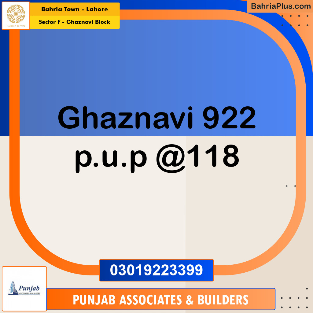 10 Marla Residential Plot for Sale in Sector F - Ghaznavi Block -  Bahria Town, Lahore - (BP-202358)