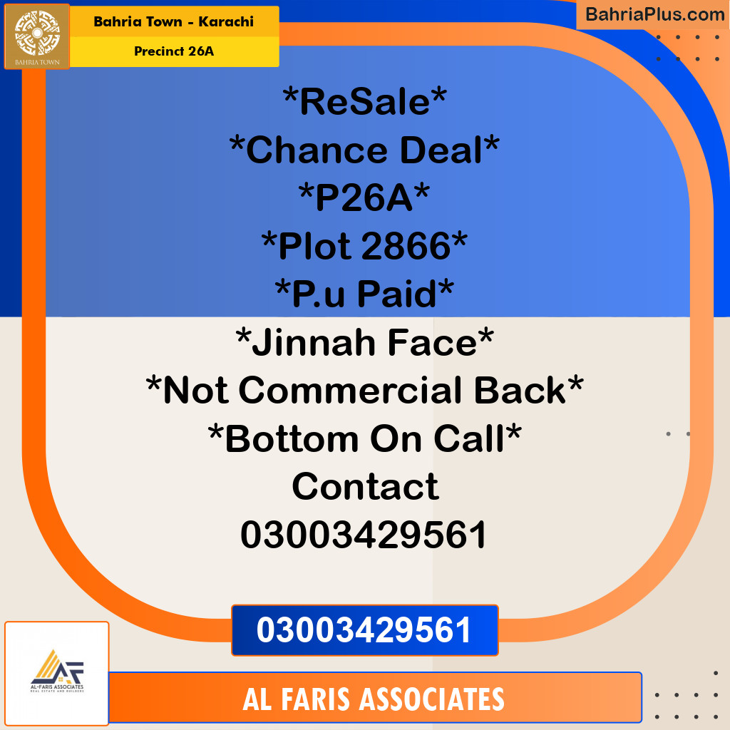 125 Sq. Yards Residential Plot for Sale in Precinct 26A -  Bahria Town, Karachi - (BP-202432)