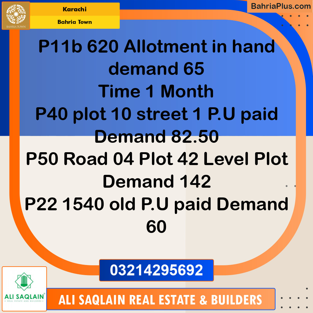 Residential Plot for Sale in Bahria Town, Karachi - (BP-202449)