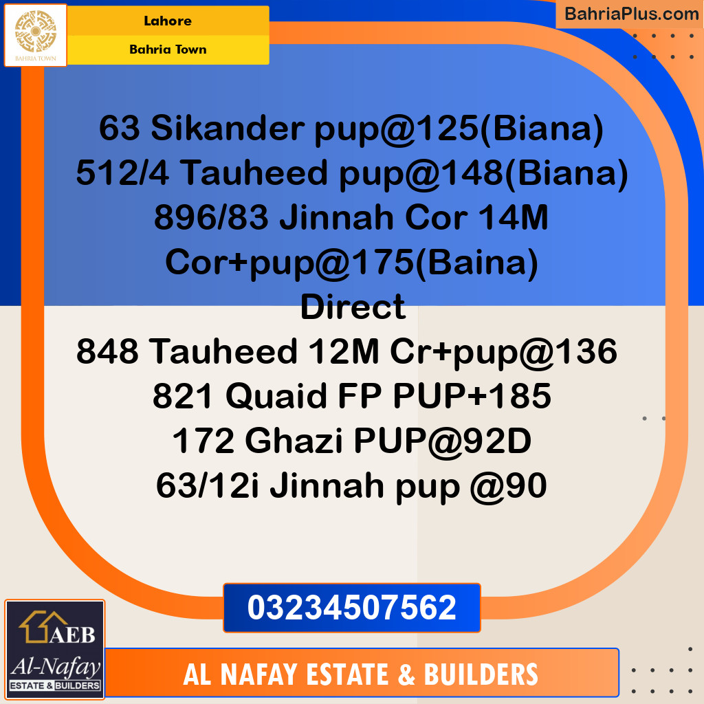 Residential Plot for Sale in Bahria Town, Lahore - (BP-202582)