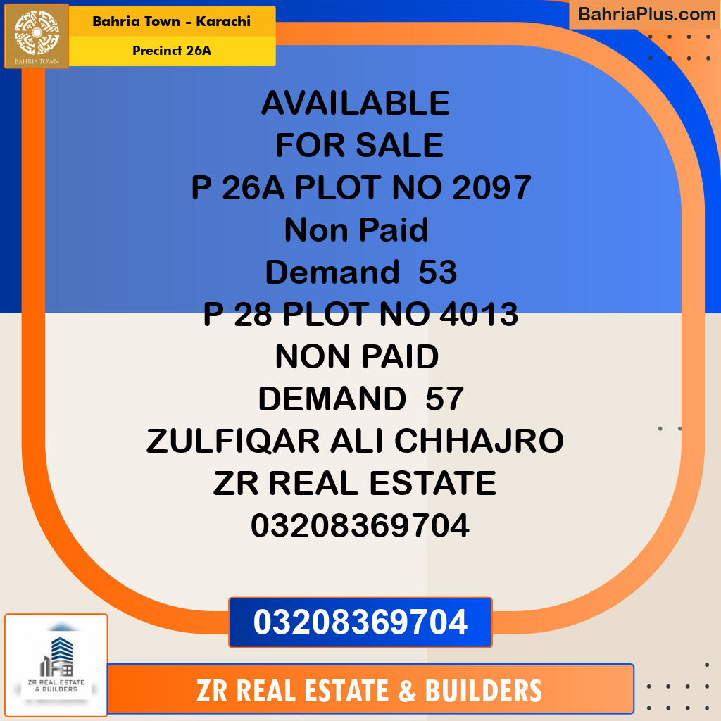 125 Sq. Yards Residential Plot for Sale in Precinct 26A -  Bahria Town, Karachi - (BP-202590)
