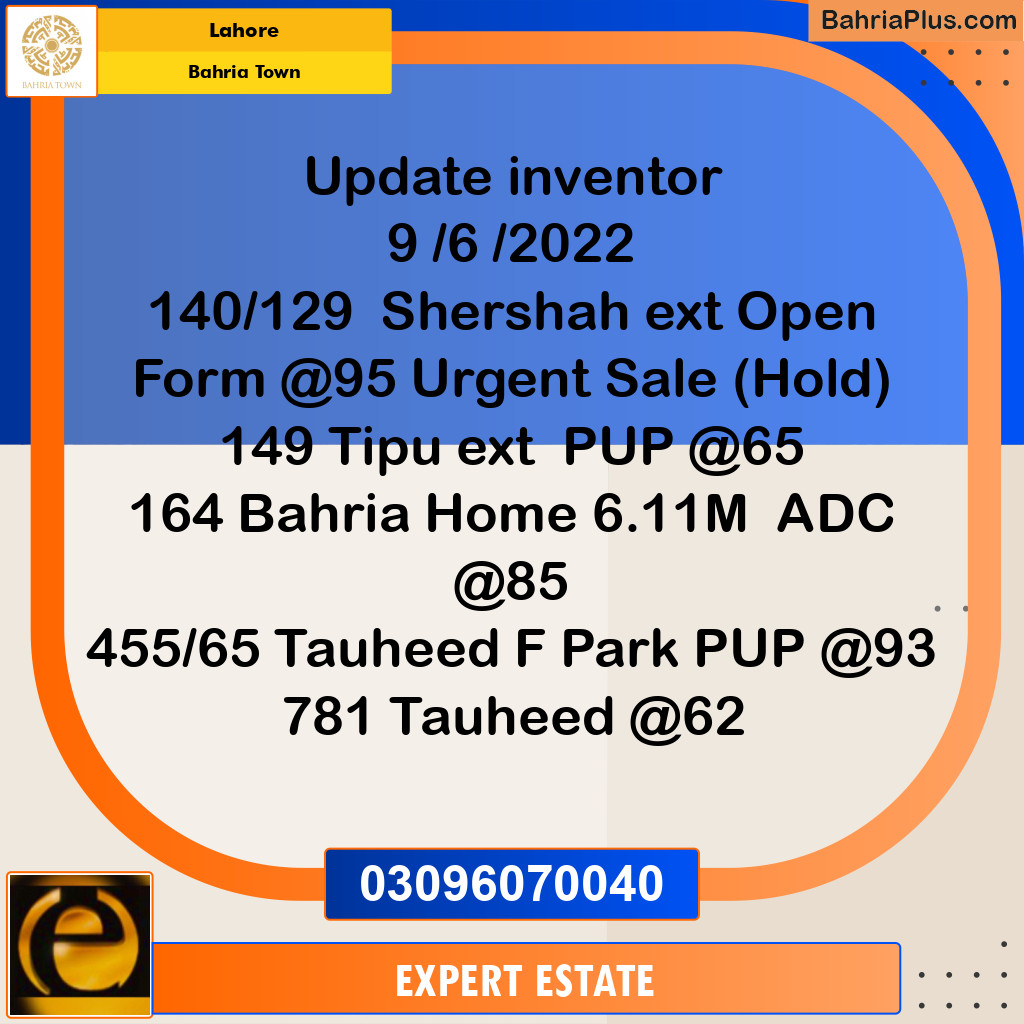 5 Marla Residential Plot for Sale in Bahria Town, Lahore - (BP-202678)