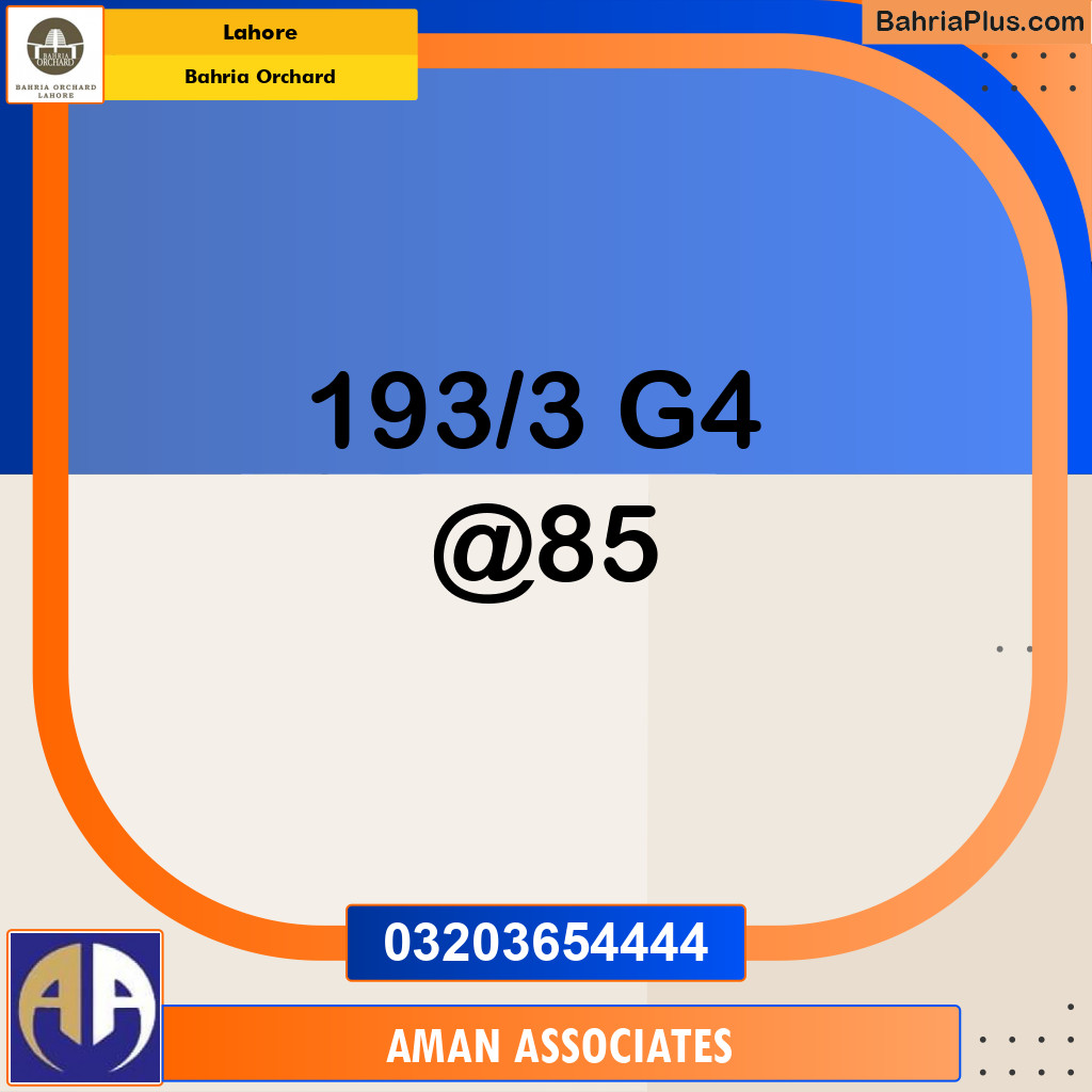 Residential Plot for Sale in Bahria Orchard, Lahore - (BP-202769)