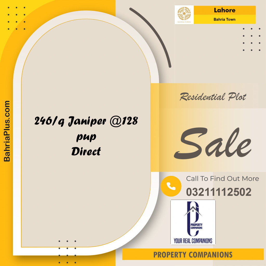 Residential Plot for Sale in Bahria Town, Lahore - (BP-202785)