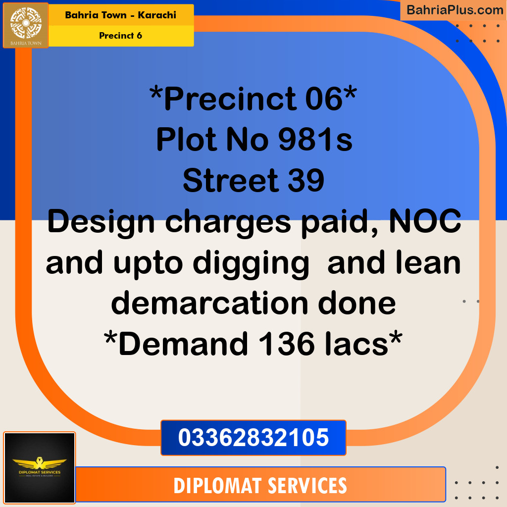 250 Sq. Yards Residential Plot for Sale in Precinct 6 -  Bahria Town, Karachi - (BP-202901)