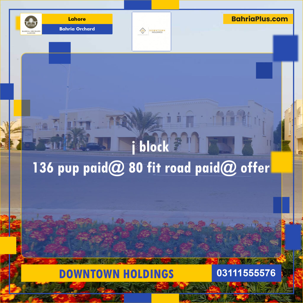 Residential Plot for Sale in Bahria Orchard, Lahore - (BP-203018)